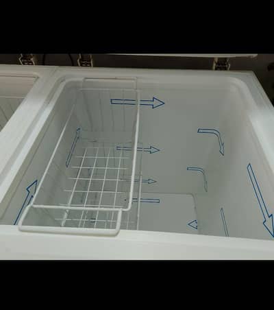 waves deep freezer double door