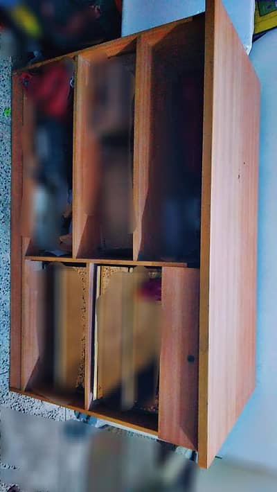 wooden counter