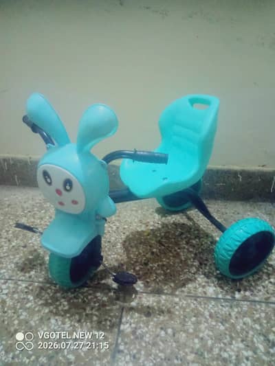baby tricycle Bunny design three wheel excellent conditionRs. 2500
