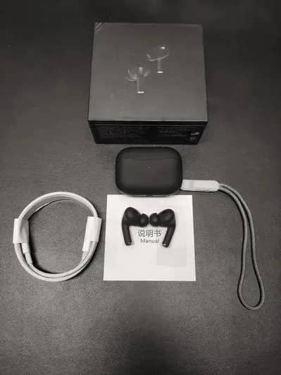black airpods with wireless charger