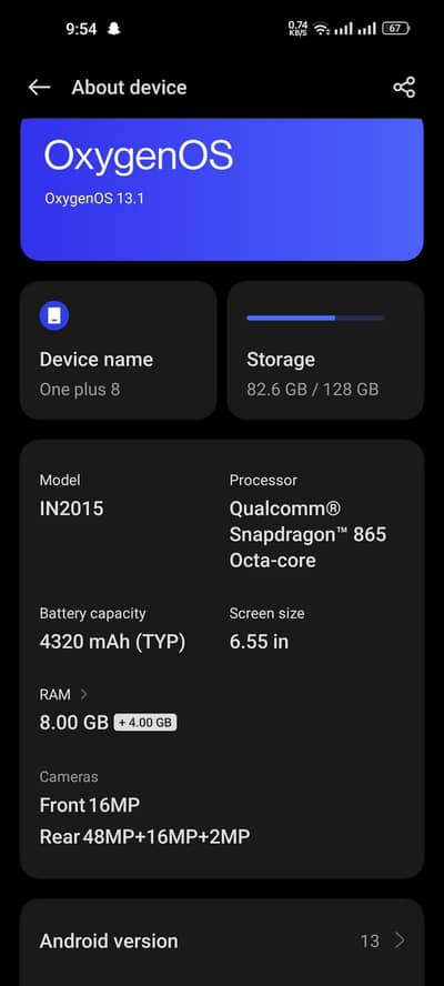 One Plus 8