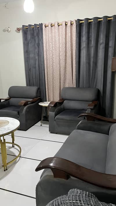 4 Seater Turkish Fabric Sofa Set