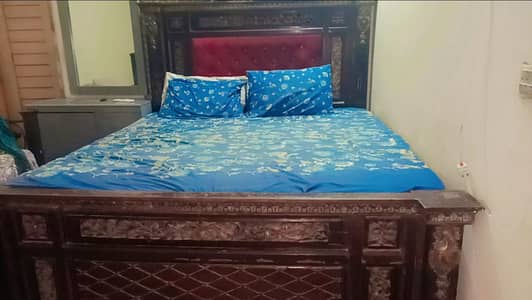 Wooden bed