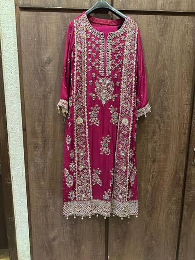barat shalwar kameez 3 piece