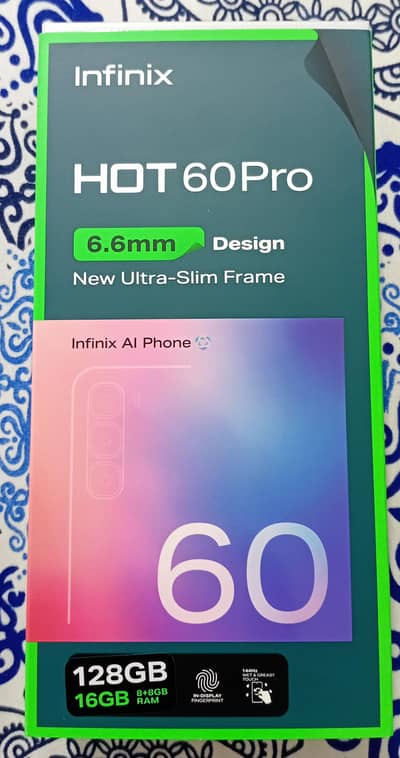  Brand New Infinix Hot 60 Pro – PTA Approved 