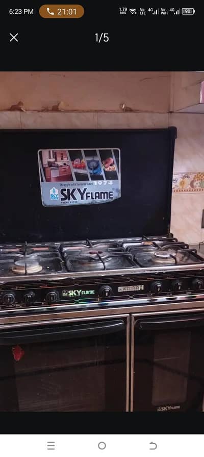 5 burner oven