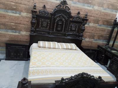 Bed, Side Table, Dressing, Show Case