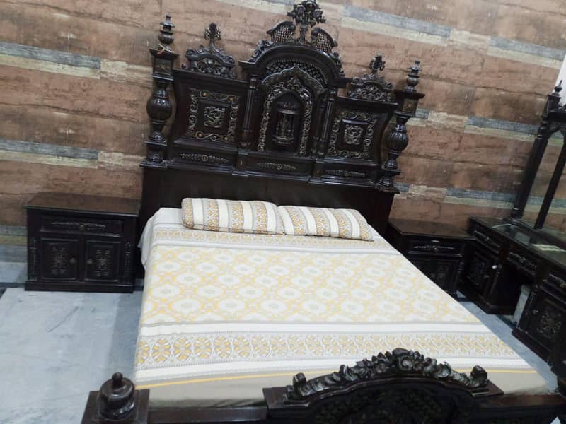 Bed, Side Table, Dressing, Show Case 0