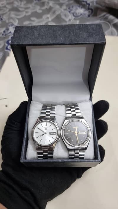Seiko 5 Automatic 6309-8000 Vintage Black Dial
