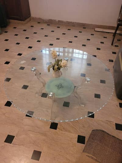 glass centre table