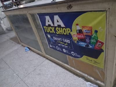 wooden Shop counter and Rack For sale