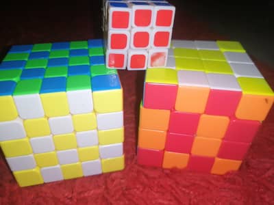 rubix cube 5x5 and 4x4 with small 3x3