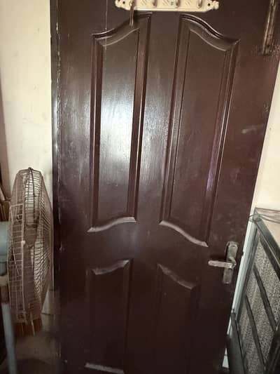 1 steel (jali wala) 1 wooden door. Golden water pump.