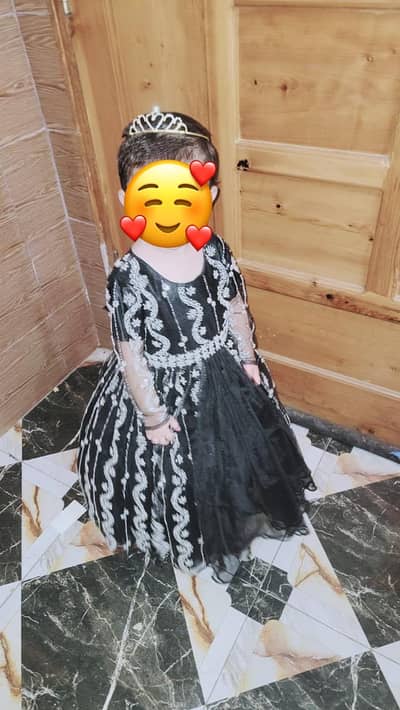 Baby girl frock black color