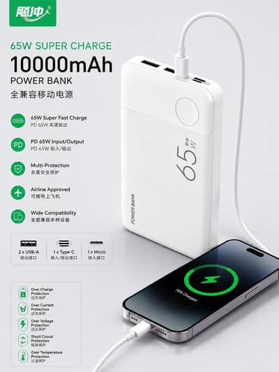 NS10 65W Super Fast Power Bank 10000mAh - Brand New