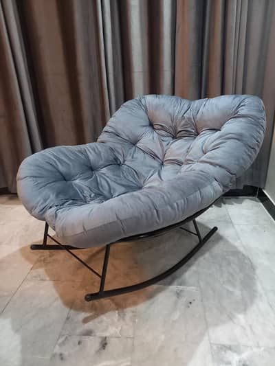 Grey Rocking Chair Soft & Comfortable