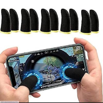 Gaming Finger Sleeves Pack of 6 Pairs | Mobile Gaming Accessories