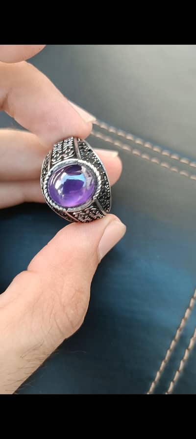 excellent  zarkoon stone  in beautiful ring