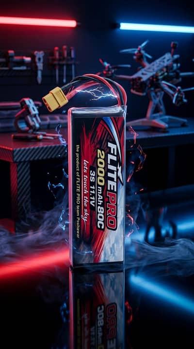 Lipo battery 2200mAh 3s  80C flitepro