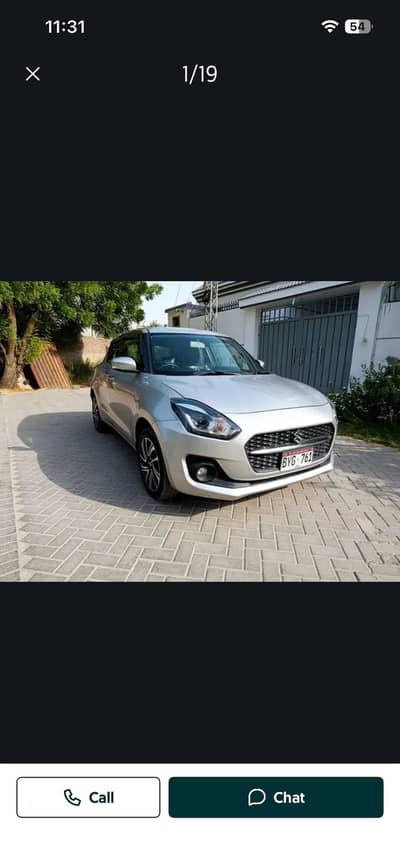 Suzuki Swift 2022 cvt top the line urg03113348087
