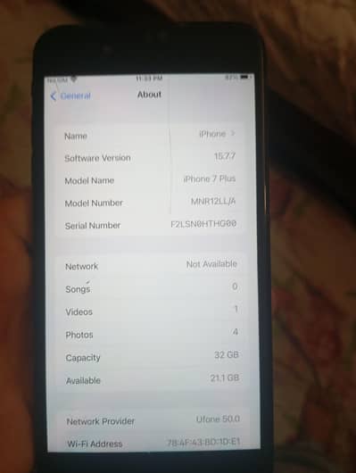 Apple iPhone 7 plus. 32gb