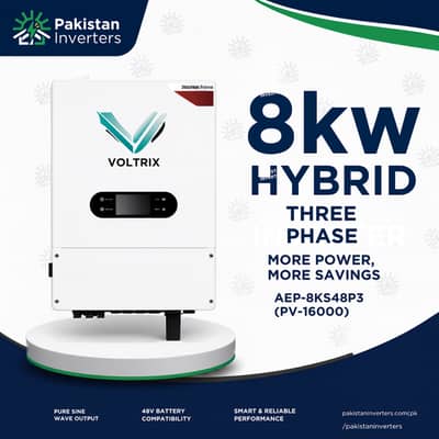 8kW Three Phase Inverter — Dukaan/Factory Ke Liye, Best Rate