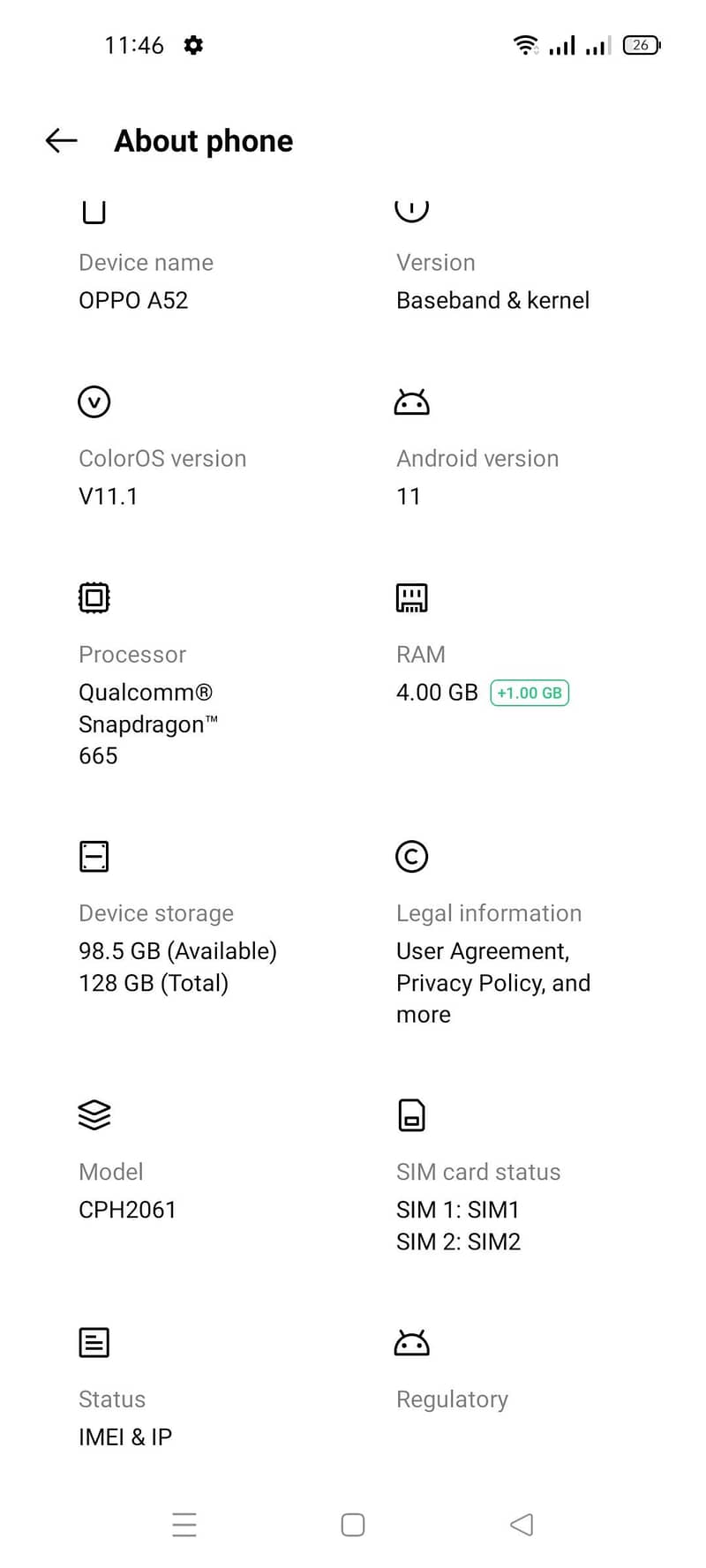 OPPO A52 8