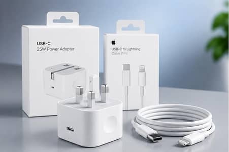 iPhone Fast 25W 3 Pin Adapter + Cable