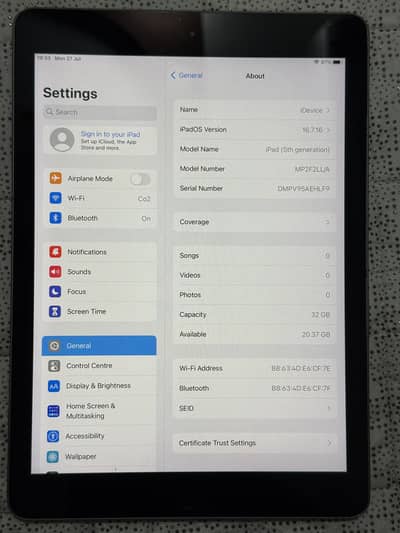 Ipad 5th Generation 32Gb