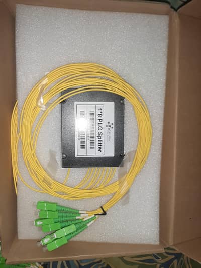 1×8 PLC Splitter Fiber Optic SC/APC (3 Pieces)