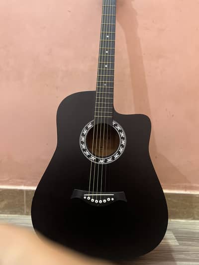 Fender black guitar 2 months used a brand new condition