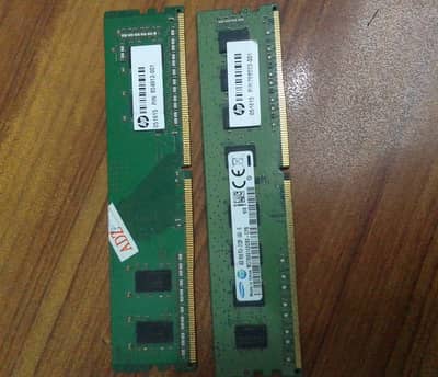 4GB DDR4 Desktop RAM Sticks (Total 2 Pairs / 16GB Available)