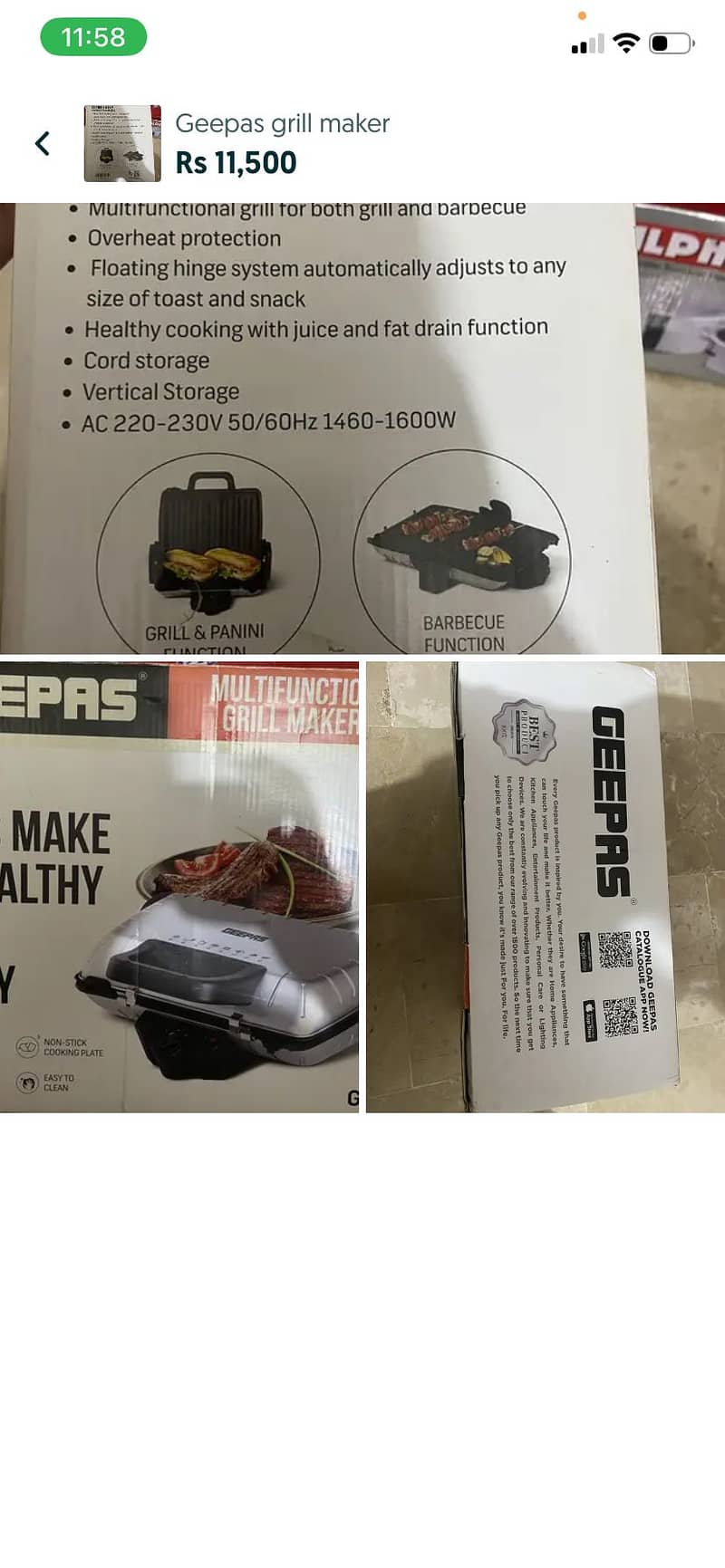 Geepaz grill maker 0