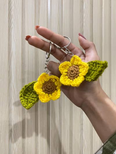 Sunflower keychain