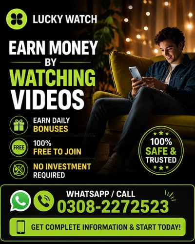 Watch YouTube video & Earn. . .
