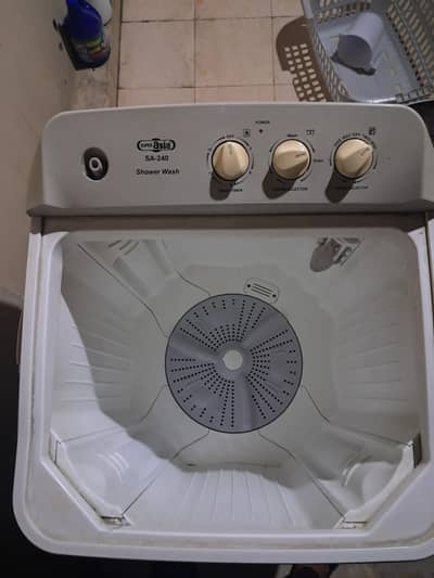 Super asia washing machine motor in warranty