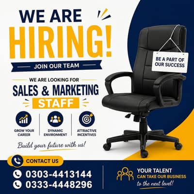 Sales And Marketing staff required
