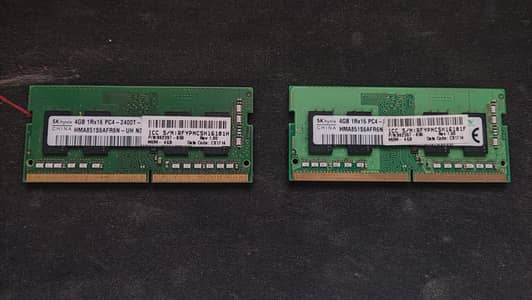 2 x 4GB DDR4 2400 MHz  Laptop RAM