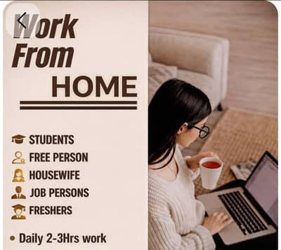 work from home only for girls Whatsapp(03282763992)