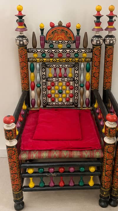 Beautiful Hand-Painted Traditional Accent Chair for Sale