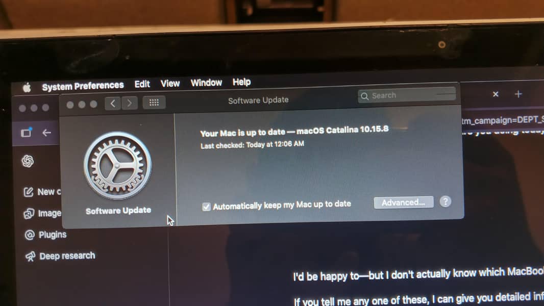 Mac book 2014 model 15