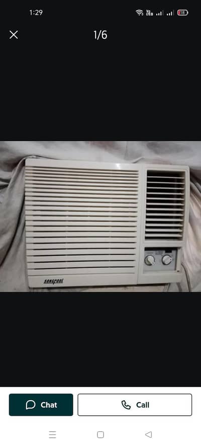 0.75 ton ac good condition cooling bht achi hai