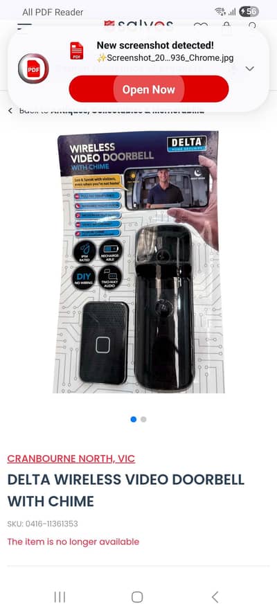 Delta Smart WiFi Door Bell