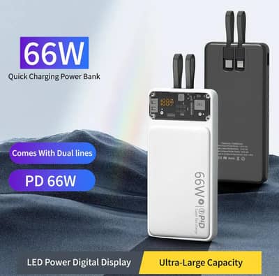 66W Fast Power Bank 20000MAH very high quality
