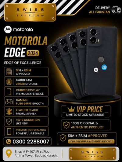 Moto Edge 2024 8/256 Sim+Esim approved VIP price