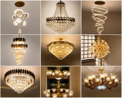 Luxury Crystal Chandelier Fanus | Ceiling Light | Brand New