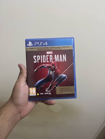 Spiderman marvel ps4/ps5 game cd disk