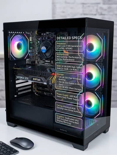 Gaming & Editing PC |Intel core i7 6k processor|