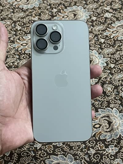 Iphone 15 Pro Max 256GB, Natural Titanium, Official PTA/ Dual Physical