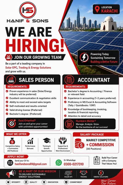 sales persons and Accountant